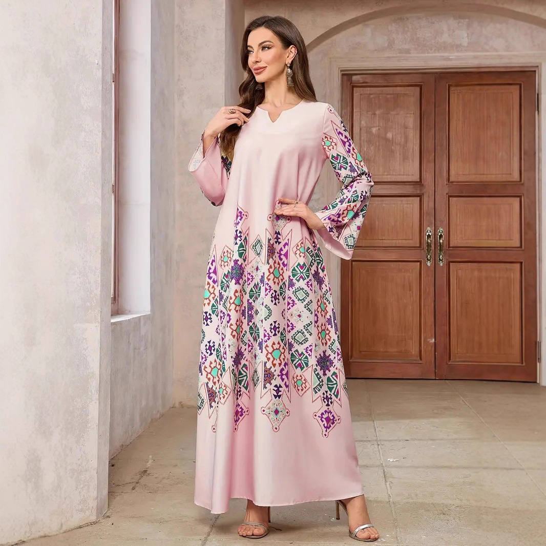 Elegant Womens Maxi Dress New V-Neck Long Robe A-Line Evening Gown